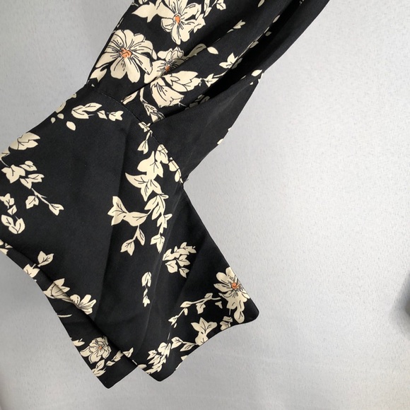 🔥Free People black Floral long sleeve Mini Dress - Picture 15 of 15